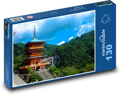 Pagoda - Japonia - Puzzle 130 elementów, rozmiar 28,7x20 cm