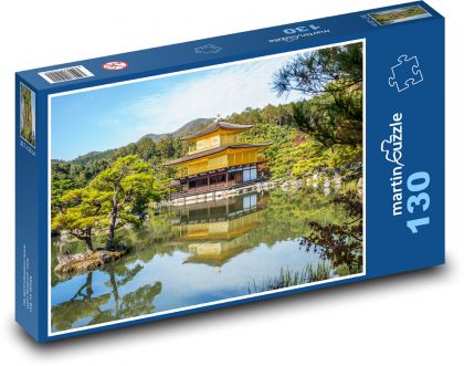 The Golden Temple in Japan - Puzzle 130 pieces, size 28.7x20 cm 