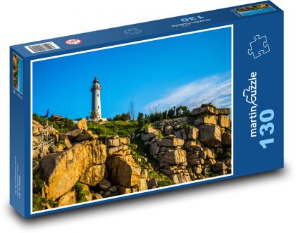 Latarnia morska Reef - Puzzle 130 elementów, rozmiar 28,7x20 cm