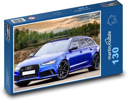 Auto - Audi RS6 - Puzzle 130 dílků, rozměr 28,7x20 cm