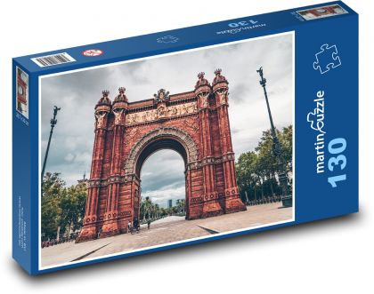 Historický oblouk ve městě - puzzle 130 dílků