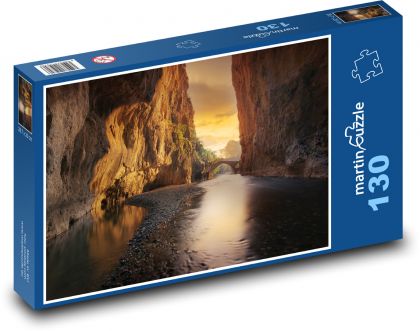 Západ slunce v kaňonu - puzzle 130 dílků