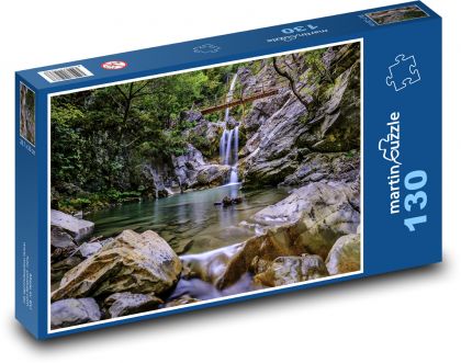 Wasserfall, Natur - Puzzle - 130 Teile