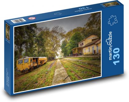 staré nádražie - Puzzle 130 dielikov, rozmer 28,7x20 cm 