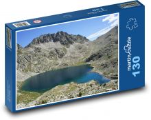 Góry, jezioro, przyroda Puzzle 130 elementów - 28,7x20 cm