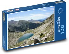 Hory, jezero, příroda Puzzle 130 dílků - 28,7 x 20 cm