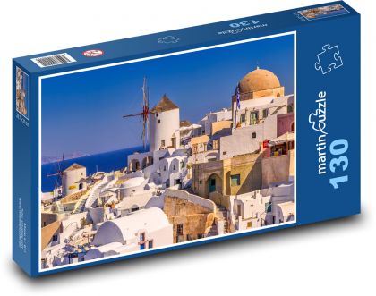 Grécko - Santorini - Puzzle 130 dielikov, rozmer 28,7x20 cm 