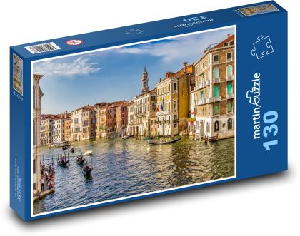 Domy v Benátkach, Taliansko - Puzzle 130 dielikov, rozmer 28,7x20 cm 