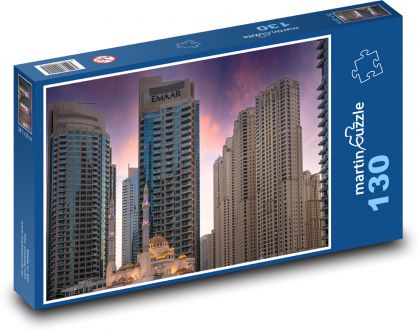Mrakodrapy v Dubaji - Puzzle 130 dielikov, rozmer 28,7x20 cm 