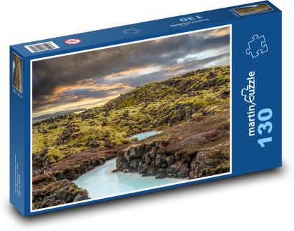 Island - krajina, príroda - Puzzle 130 dielikov, rozmer 28,7x20 cm 