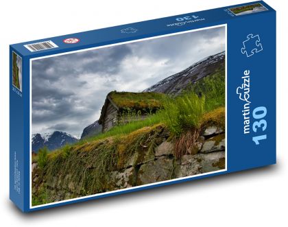 Krajobraz, Norwegia - Puzzle 130 elementów, rozmiar 28,7x20 cm
