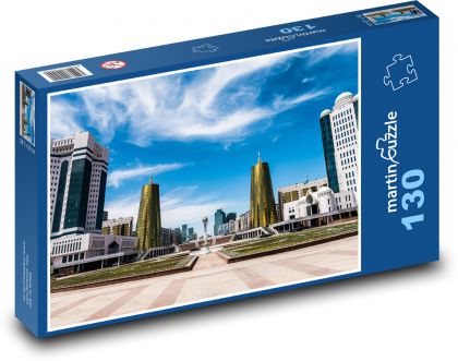 Futurystyczna architektura miejska - Puzzle 130 elementów, rozmiar 28,7x20 cm