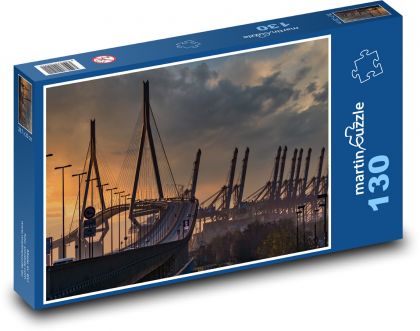 most Köhlbrand - Puzzle 130 dielikov, rozmer 28,7x20 cm 