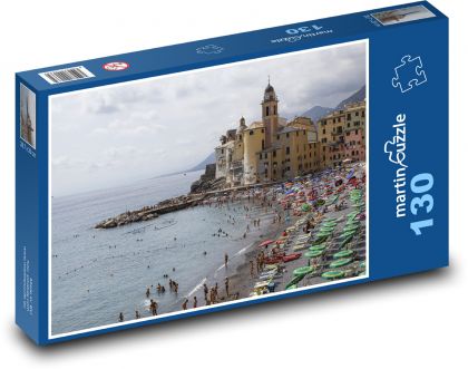 Letní pláž Camogli - puzzle 130 dílků