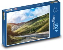 Drogi przez zielone góry Puzzle 130 elementów - 28,7x20 cm