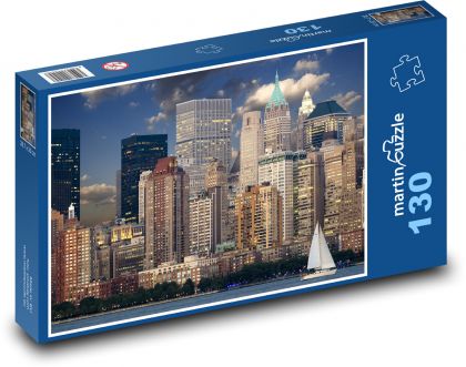 USA - New York - Puzzle 130 elementów, rozmiar 28,7x20 cm