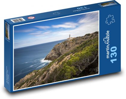 Leuchtturm über dem Meer - Puzzle - 130 Teile