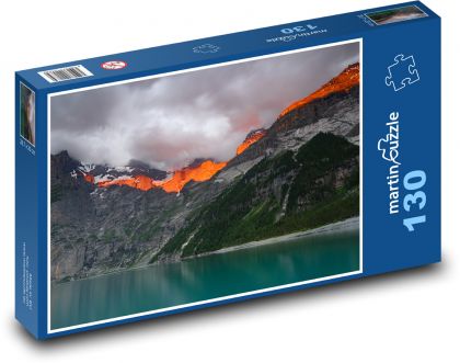 Switzerland - Bergsee - Puzzle 130 pieces, size 28.7x20 cm 