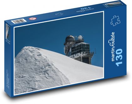 Švýcarsko - Jungfraujoch - Puzzle 130 dílků, rozměr 28,7x20 cm
