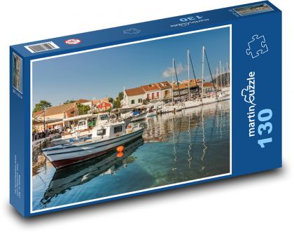 Hafen in Griechenland - Puzzle - 130 Teile