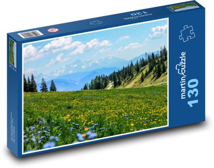 Mountain meadow - Puzzle 130 pieces, size 28.7x20 cm 