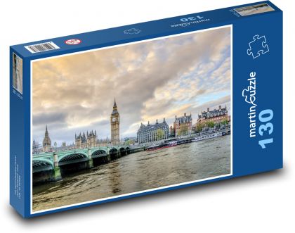 Wielka Brytania - Londyn - Puzzle 130 elementów, rozmiar 28,7x20 cm