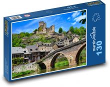 Kamienny most do przeszłości Puzzle 130 elementów - 28,7x20 cm