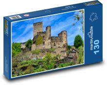 Středověký hrad Puzzle 130 dílků - 28,7 x 20 cm
