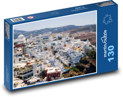 Summer dream by the sea - Santorini - Puzzle 130 pieces, size 28.7x20 cm 