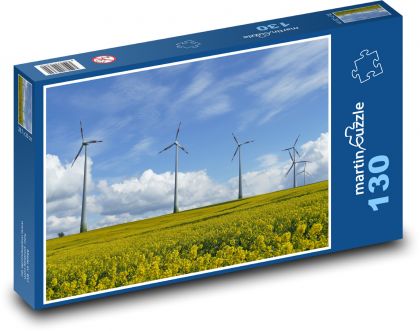 Wind energy - Puzzle 130 pieces, size 28.7x20 cm 