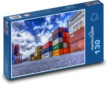 Port, container Puzzle 130 pieces - 28.7 x 20 cm 