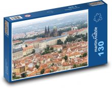 Panorama Pragi z zamkiem w Pradze Puzzle 130 elementów - 28,7x20 cm