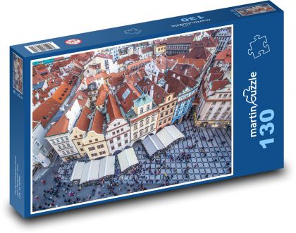 Praha - Staroměstské náměstí - Puzzle 130 dílků, rozměr 28,7x20 cm
