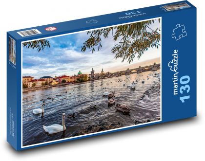 Praha - Karlov most - Puzzle 130 dielikov, rozmer 28,7x20 cm 