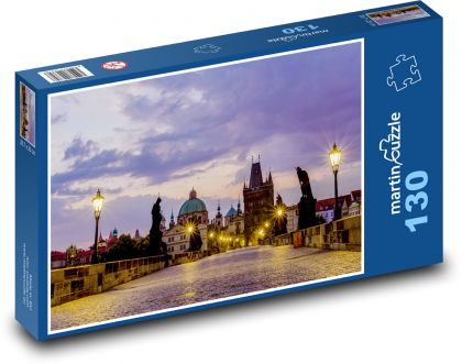 Praha - Karlův most - Puzzle 130 dielikov, rozmer 28,7x20 cm 