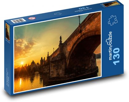 Karlov most - Praha - Puzzle 130 dielikov, rozmer 28,7x20 cm 