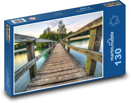 Holzsteg am See - Puzzle - 130 Teile