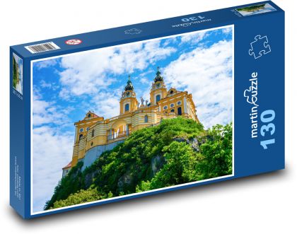 Rakousko - klášter Melk - Puzzle 130 dílků, rozměr 28,7x20 cm