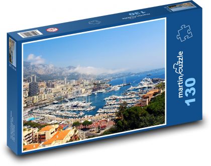 Marina - Monako - Puzzle 130 dílků, rozměr 28,7x20 cm
