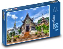 Chrám Chiang Mai Puzzle 130 dílků - 28,7 x 20 cm