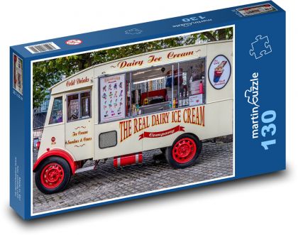 Liverpool - zmrzlinářský vůz - puzzle 130 dílků