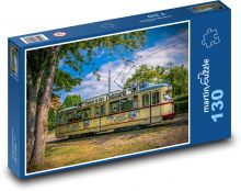 Zabytkowy tramwaj w parku Puzzle 130 elementów - 28,7x20 cm