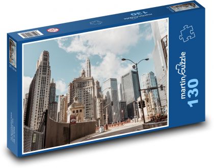 USA - Chicago - Puzzle 130 dielikov, rozmer 28,7x20 cm 