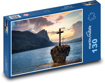 Watch over the lake - Puzzle 130 pieces, size 28.7x20 cm 