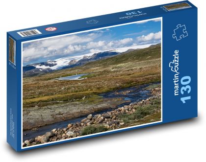 Norsko - Hardangervidda - Puzzle 130 dílků, rozměr 28,7x20 cm