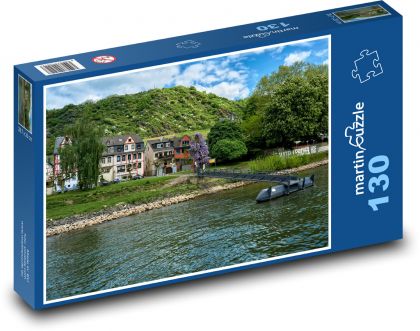 Bacharach am Rhein, Nemecko - Puzzle 130 dielikov, rozmer 28,7x20 cm 