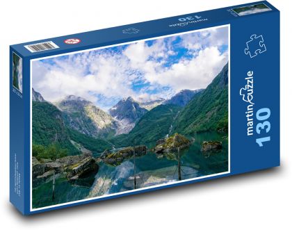 Berge, See, Natur - Puzzle - 130 Teile