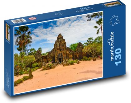 Kambodža - Ta Prohm - Puzzle 130 dílků, rozměr 28,7x20 cm
