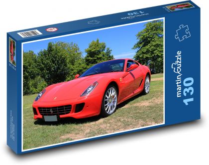 Auto - Ferrari - Puzzle 130 dílků, rozměr 28,7x20 cm