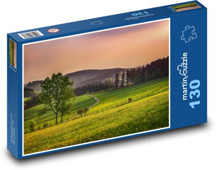 Cesta, příroda - puzzle 130 dílků